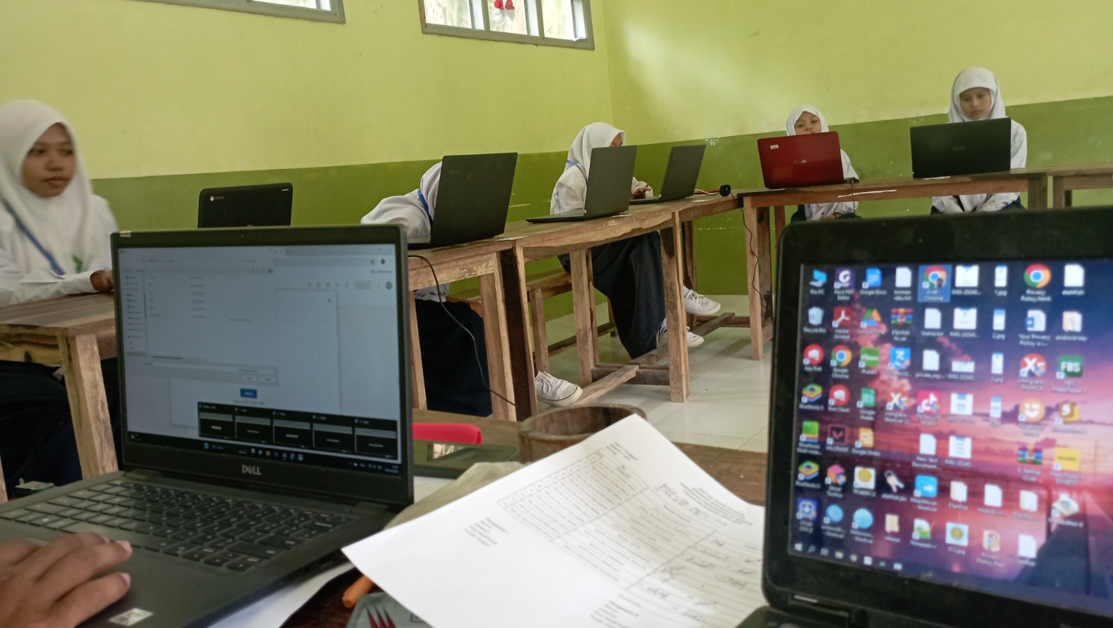 MTs Al-Manar Laksanakan AMBK (Asesmen Madrasah Berbasis Komputer)